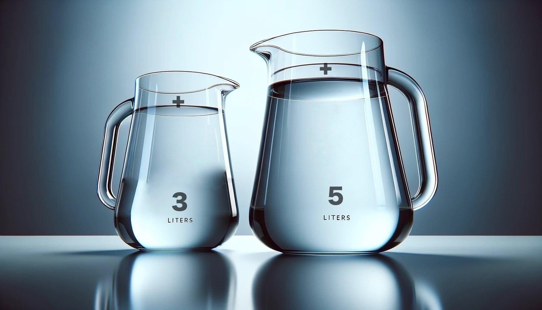Original bold 3-litre and 5-litre jugs image